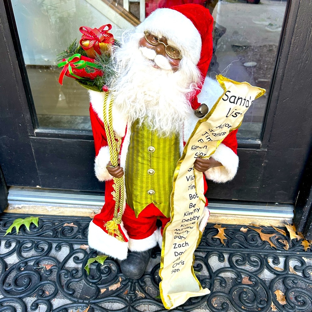 Handmade Santa with List